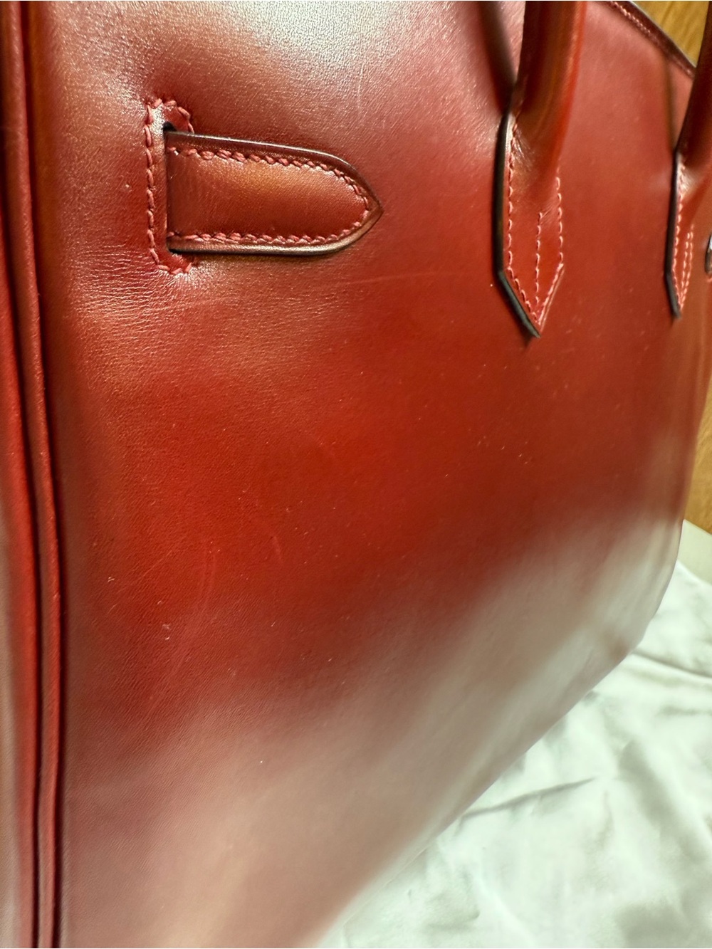 2014 Hermès Birkin 35 – Rouge H Box Calf, Gold-tone Hardware - Picture 4 of 14